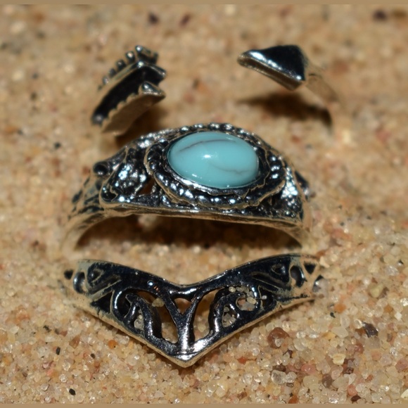 Southwestern Style Ring Stack - Picture 1 of 3